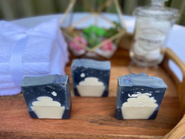 Activated Charcoal Soap with Cupcake Design
